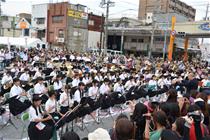 写真：中学校吹奏楽演奏