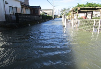 写真：浸水被害の様子