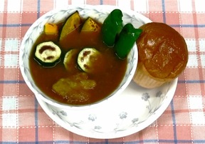 写真：夏野菜のスープカレー