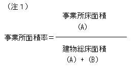 事業所面積率算出式