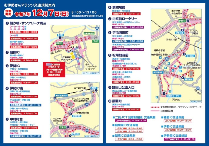 交通規制チラシ裏面