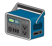 イラスト:ポータブル電源