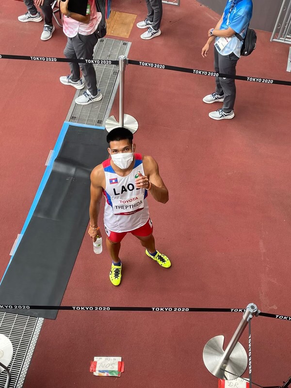 写真:競技後のケン選手