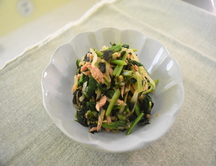 ほうれん草ののり酢和え　写真