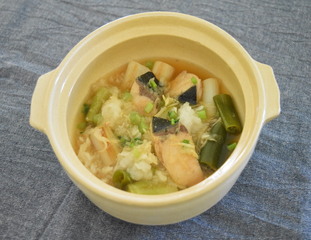 焼きねぎとブリのみぞれ鍋　写真