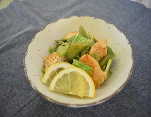 鶏むね肉と春野菜のレモン炒め　写真