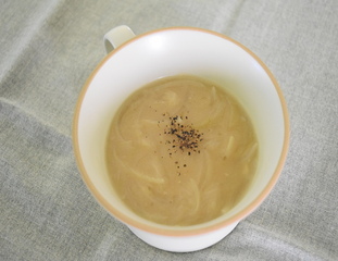 レシピナンバー229　とろとろ新たまねぎのスープ　写真