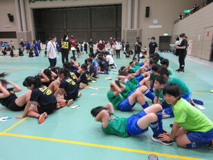 写真：体力テスト上体起こし