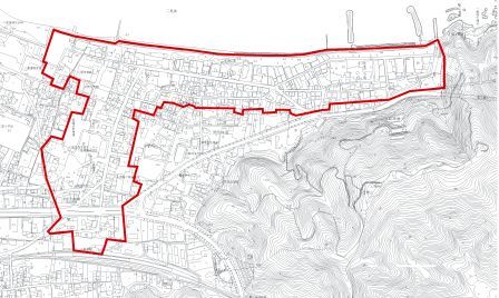 地図：二見町茶屋地区区域