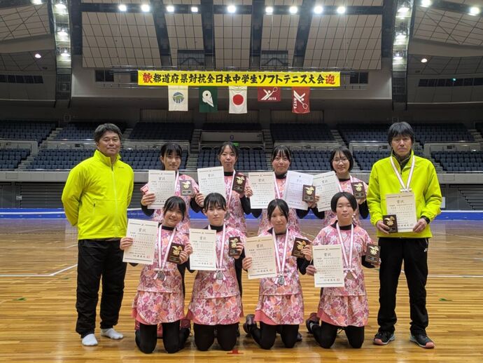 都道府県対抗女子の部　準優勝　奈良県チーム