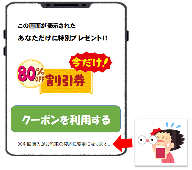 図：割引クーポンのトラブル