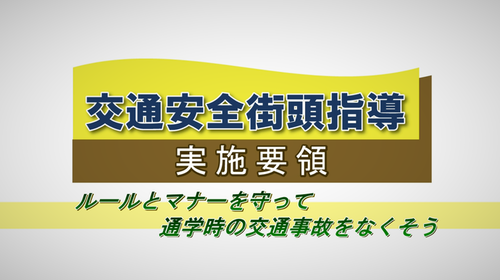 画像：「街頭指導実施要領」サムネイル画像（外部サイトリンク）（外部リンク・新しいウインドウで開きます）