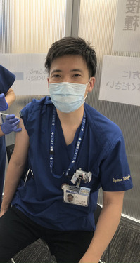 私も医療従事者として接種しました。(2回目)