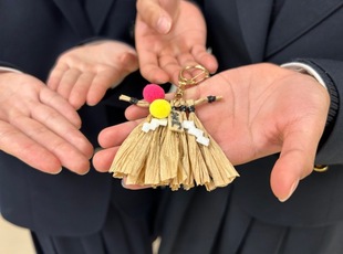 しめ縄風キーホルダーの写真