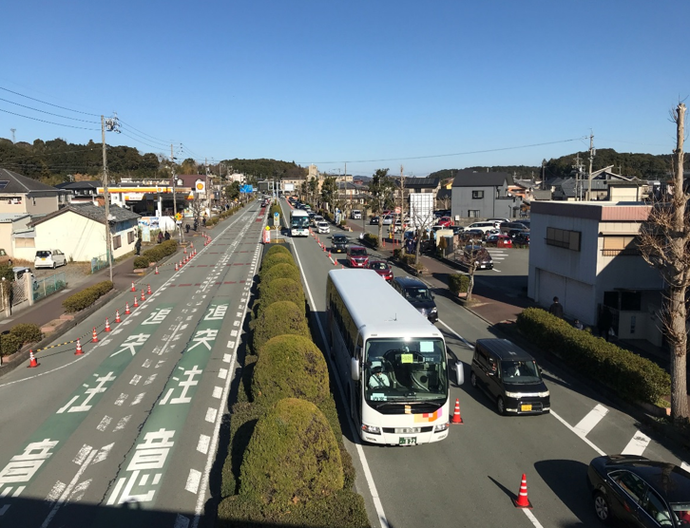 シャトルバス運行の様子