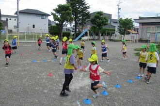 連続ジャンプをしているところ