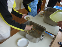 給食風景の写真