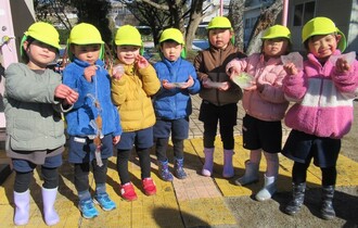 き組さんも前日に氷がたくさんできました