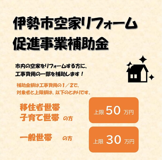 空家リフォーム補助金画像