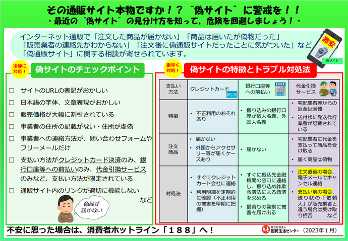 偽サイトのチェックポイントとトラブル対処法