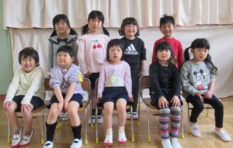 4歳児　き組のみんなの集合写真