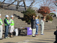 写真：会場での挨拶の様子