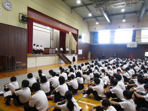 立会演説会について説明の写真