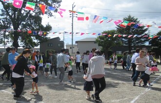 最後に親子でダンスとっても嬉しそう