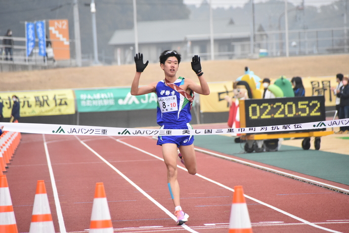 10区選手　毛利昂太さん　ゴールの様子