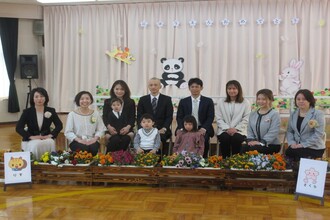 りす組・さくら組の新入園児