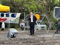 写真：会場での挨拶の様子