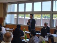 写真：会場での挨拶の様子