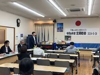 写真：会場での挨拶の様子