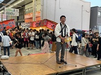 写真：会場での挨拶の様子