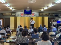 写真：会場での挨拶の様子