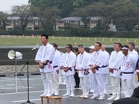 写真：会場での挨拶の様子