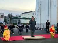 写真：会場での挨拶の様子