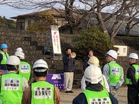 写真：会場での挨拶の様子