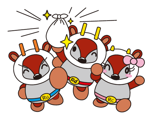 かもしかのごみバスターズイラスト
