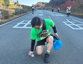 プロギングの様子