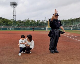 始球式参加者の写真