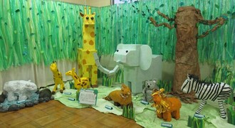 作品「もりのどうぶつたち」