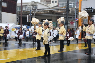 伊勢轟曳会の木遣り披露