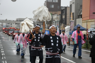 消防団パレード