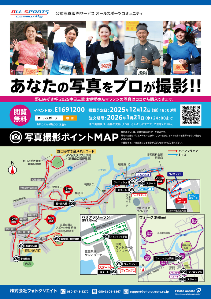 写真撮影スポットを掲載した画像