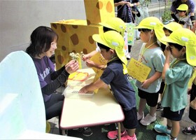 4歳児がゴールをしたところ