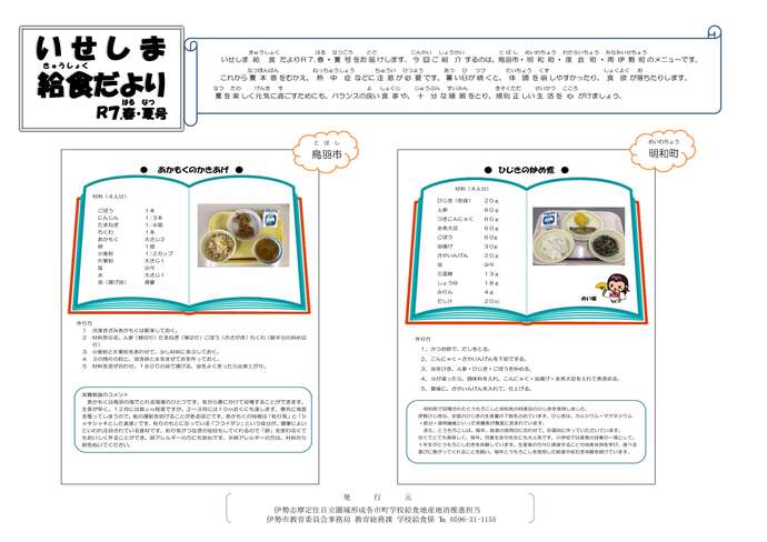 令和7年度春夏号・表面