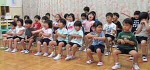 くるくるりさいくるのあいことばを言っているところ