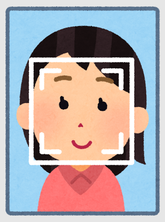 イラスト：顔認証