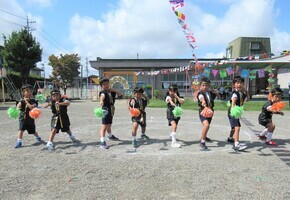 5歳児が全員で記念撮影